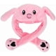 thumbnail image 1 of Child Gril Cute Plush Bunny Hat Animal Tiger Rabbit Cap with Moving Ears, 1 of 4