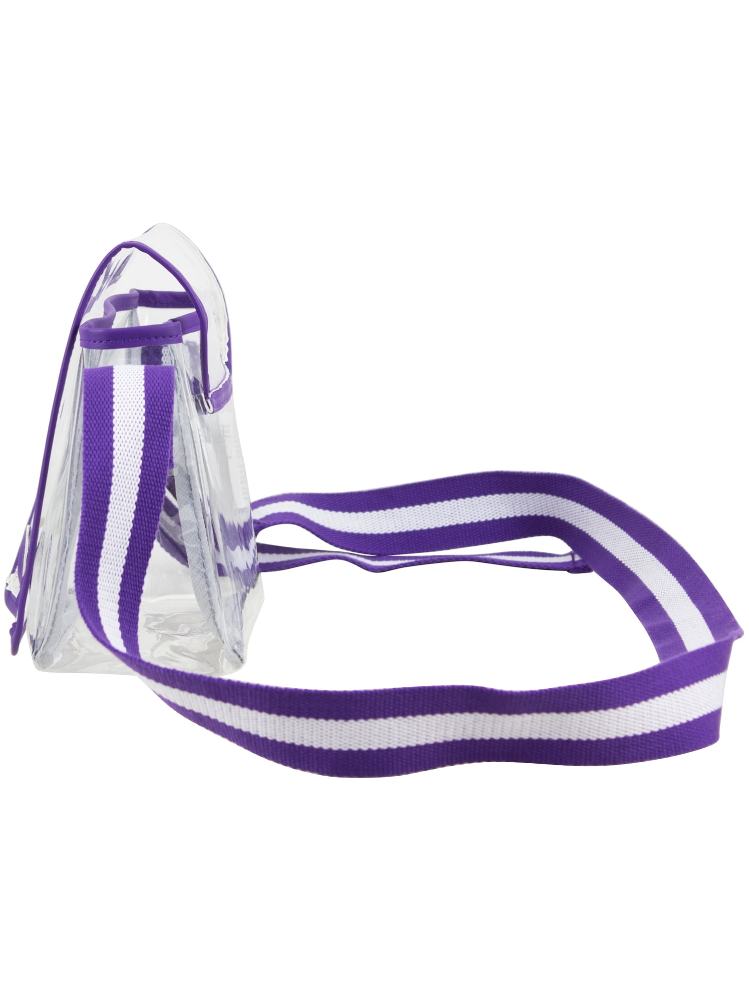 Eastsport Clear Stadium Cross Body, Purple
