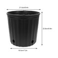 5 Pcs Round Bucket Thicken Plastic Flower Pots Tree Growing Bucket