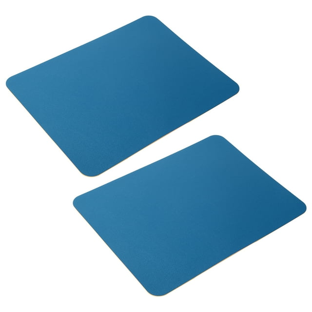2x Mouse Pad Minimalist, Double Sided Mouse Pad PVC Leather PVC Leather Texture, Portable Desk Mat 27 X 21cm for