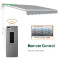 thumbnail image 3 of 10' x 8' Motorized Retractable Awning Sunshade Canopy with Remote Control for Patio Deck Yard (Dark Grey), 3 of 8