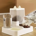 thumbnail image 5 of Twfbrm Automatic Cat Feeder and Water Dispenser, 2 in 1 Gravity Pet Food Feeder and Waterer Set with Stainless Steel Bowl, Self Feeding Food Container Pet Feeder Dish for Cats and Small Dogs, 5 of 6