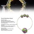 thumbnail image 3 of Circle Arch Frame, Easy Installation Round Background Stand Stable Enlarged Base  for Outdoor for Wedding Decoration, 3 of 7