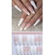 thumbnail image 5 of Blanco/Rosa/Diamante, 24 Piezas 6 Tamaños Diferentes Uñas Postizas y Cápsulas, Cápsulas de Uñas Acrílicas para Nail Art Uñas Artificiales Largas con Caja Uñas Postizas Acrílicas, Natural Completo brillar  Electrónica, 5 of 5