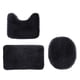 thumbnail image 2 of Solid Color Bath Mats 3 Set Bathroom Rugs For 3 Pcs Toilet Mats Universal Soft Comfortable Water Absorption Non-Slip Thick Machine Washable Easier To Dry Dark Deals Of The Day Clearance, 2 of 9