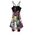 thumbnail image 2 of Watercolor Wine Glasses And Bottles Decorated with Delicious Food Dress Elegant Party Dresses Evening Dresses Women Dress Long Dresses Sleeveless Dress Ladies Dresses, 2 of 4