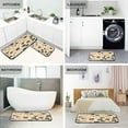 thumbnail image 5 of Colorful Dog Paw Anti Fatigue Mats for Kitchen Floor,Set of 2 Non Skid Washable Waterproof Anti Kitchen Floor Mats for Kitchen Office Laundry Room Bathroom (19"x27"+19"x47") Home Decor, 5 of 7
