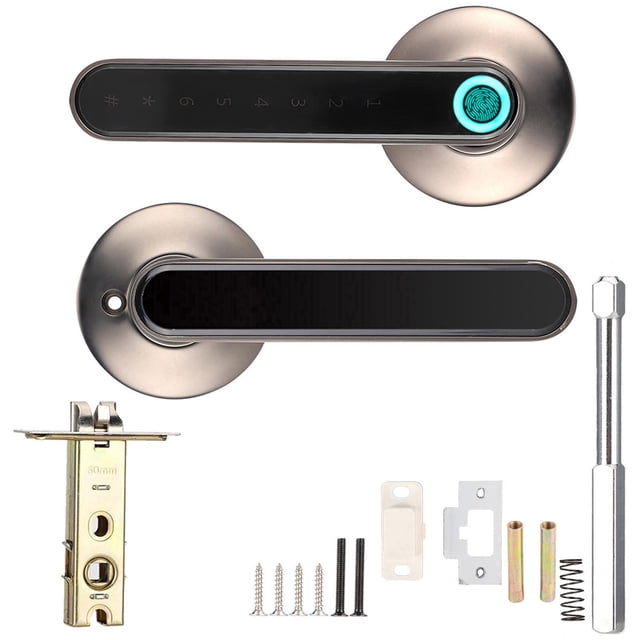 Cerradura de puerta Jadeshay manija de puerta inteligente Bluetooth con Huella digital