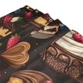 thumbnail image 3 of Yayeee Shower Curtain with Hooks 72"x72" Waterproof Fabric Bathroom Hanging Decor, Chocolate Cakes, 3 of 5