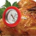 thumbnail image 2 of Norpro Meat Thermometer Stainless Steel Silicone Red Poultry Fish Cooking New, 2 of 3