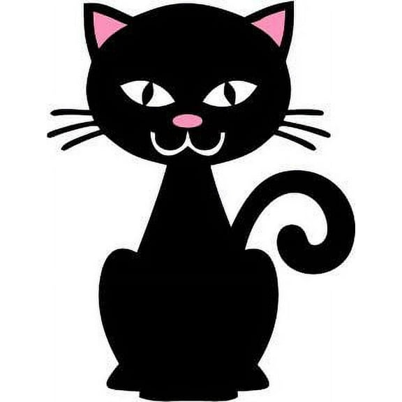 Design With Vinyl Home Wall Decals Cat Pink Ear and Motivational Wall Decal for Boys Girls Bedroom - DIY and Removable - Size: 10 In x 8 In