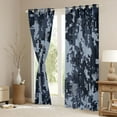 thumbnail image 3 of Homewish Geometric Pixel Checkered Curtains Pack of 2 (42x84 Each),Abstract Camouflage Curtains Blackout,Blue Gray Bedroom Curtains For Men Women,Luxury Bedroom Decor, 3 of 6
