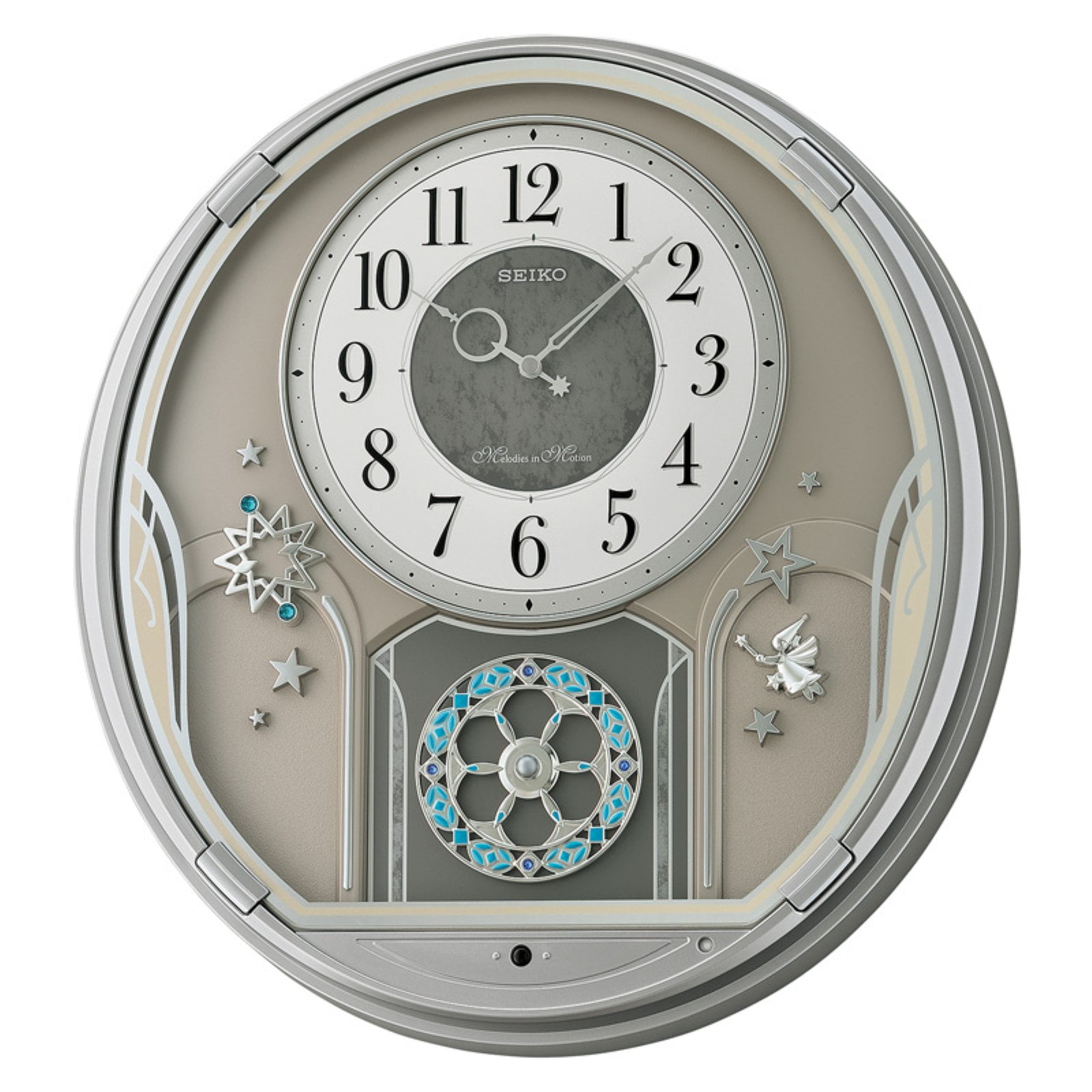 Seiko Shooting Stars Melodies in Motion, Gray, Musical, Quartz, Analog, QXM375SRH