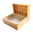 thumbnail image 2 of Heno para conejos, comedero de madera para conejos con bandeja de aseo, soporte para heno, conejo Grande, 2 of 9