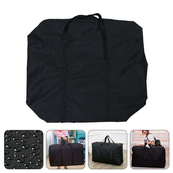 Omeite Outdoor Extra Large Luggage Bag Lightweight Travel Luggage Bag Folding Waterproof Luggage Bag (Black 80*48*25)