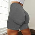 thumbnail image 2 of Gibobby Yoga leggings cortos Ropa deportiva para mujer Pantalones deportivos para mujer Pantalones cortos deportivos Cintura ancha Pantalones cortos d(Gris,G), 2 of 4