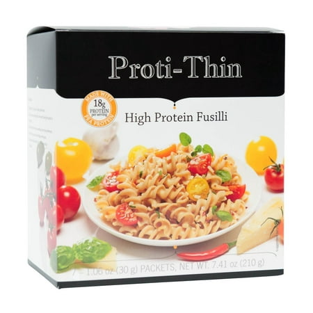 Proti-Thin - High Protein Pasta - Low Carb - Dairy Free - Fusilli - (Best Low Carb Sites)