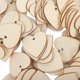 thumbnail image 2 of 200 piezas de formas de corazón de madera, adornos de madera, etiquetas artesanales de madera sin terminar con agujero, 2 of 5