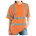 thumbnail image 2 of ANSI Class 3 High-Vis Mesh Wicking Shirt | High Visibility Shirts for Men with Reflective Tape | Breathable Safety T-Shirts Keep You Comfortable and Dry All Day | Orange, 2 of 5