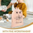 thumbnail image 3 of Drawstring Flour Bag Large Capacity Flour Pouch Wear-resistant Flour Bag Bread Storage Bag, 3 of 7