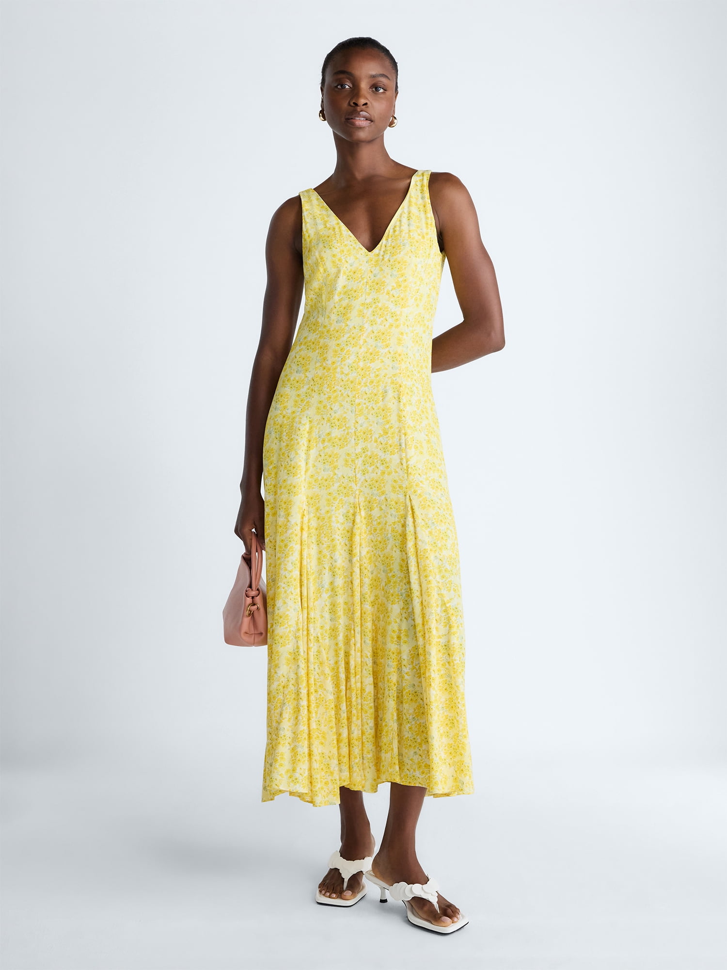 Scoop Women's and Women's Plus Maxi Godet Dress, Sizes 0-26W