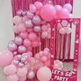 thumbnail image 4 of Ballons Roses, Ensemble de 60 Pcs Rose Pâle Rose Pastel avec Confettis Rose Doré, Ballons Roses Métalliques, Ballons Roses Perle Macaron pour Décorations de Fête de Princesse, d'Anniversaire et de Douche Nuptiale, 4 of 7