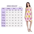 thumbnail image 4 of FORMRS Summer Dress for Women Loose U Neck Sleeveless Midi Beach Sundresses with Pockets, Yellow Pink Stars, 4 of 8