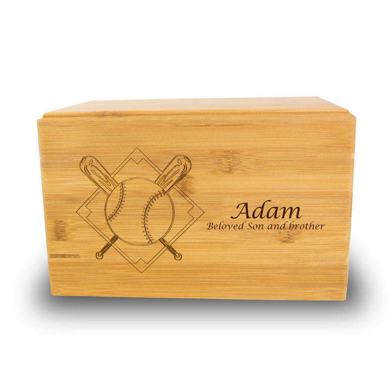 Contact me for sizes engravings colors Custom handmade cremation urn box Free shipping. Features custom engravings