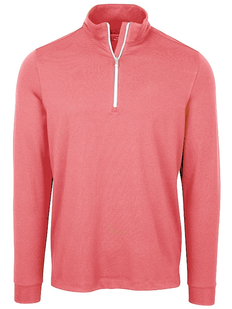 Greg Norman Heathered 1/4 Zip Mock Golf 