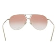thumbnail image 4 of Victoria Beckham VB208S 43241 Gold/Burgundy Teardrop Aviator Sunglasses for womens, 4 of 5