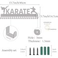 thumbnail image 2 of Karate Metal Medals Holder Sports Medals Display Hanger Rack Taekwondo Athlete Winner Awards Wall Mount Decor Frame Case with 20Pcs Hooks Gifts for Gymnastics Runner Running Silver DIY, 2 of 7