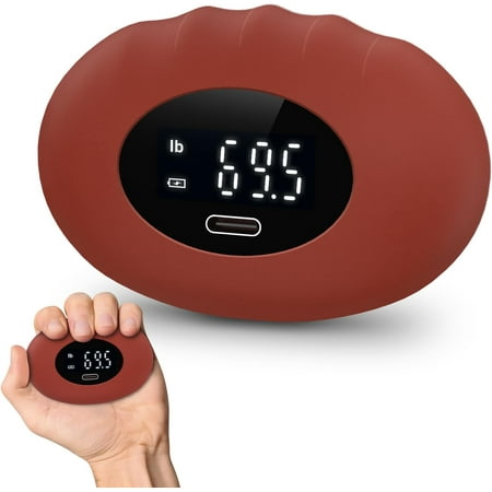 2025 Hand Grip Strength Tester Trainer – Rechargeable Electronic Hand Dynamometer up to 395 lbs (180kg), Digital Grip Strengthener with LED Display, Forearm & Finger Exerciser for Sports, Home, Gym,