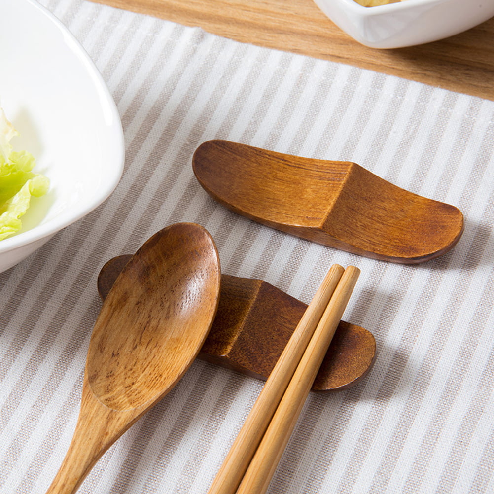 Japanese Style Wood Chopstick Holder Spoon Fork Holder Chopstic Stand Rack New 