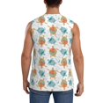 thumbnail image 4 of Pofeuu Sea Turtle Print Men's Muscle T-Shirt, Sleeveless, Muscle Tank, Classic Muscle Tee Top For Men Casual Sleeveless Muscle T-Shirt Trendy Clothes-Small, 4 of 7