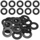 thumbnail image 1 of Uxcell 20-Pack M24 Arandelas Planas de Nylon 24mm ID 45mm OD 3mm de Grosor Espaciador de Sellado Junta Anillo Negro, 1 of 6