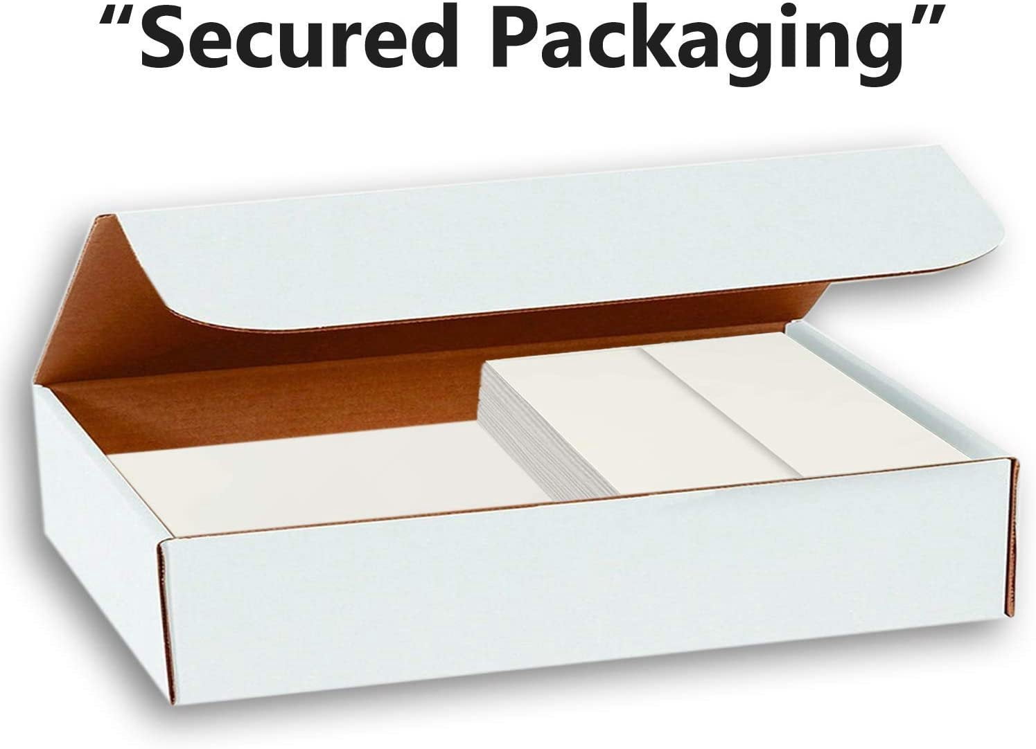 Hamilco Blank Greeting Cards and Envelopes 5x7 Folded Cream Cardstock 80 lb Cover 100 Pack