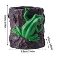 thumbnail image 2 of Bdday Resin Frogss Pen Bracket Flower Pot Cute Frogss Flower Pot Desktop Decoration Ornament Gift, 2 of 6