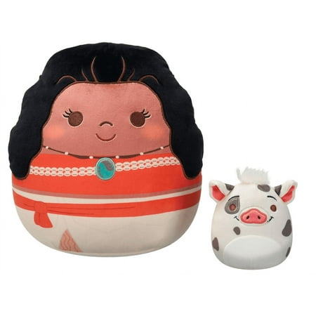 Squishmallows Original Disney Pua and Moana 2-Pack - Official Jazwares Plush