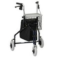 thumbnail image 2 of NOVA Medical Products Traveler 3 Wheel Rollator Walker, All Terrain 8” Wheels, Includes Bag, Basket and Tray, Sky Blue, 1 Count (Pack of 1), 2 of 6