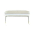 thumbnail image 7 of Meridian Furniture Destiny Cream Velvet Bench, 7 of 7