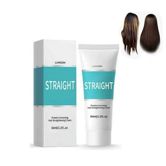 New Protein Correcting Hair Straightening Cream - Silk & Gloss Hair Straightening Cream, Nourishing Fast Smoothing Collagen Hair Straightener Cream For All 60ML