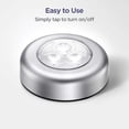 thumbnail image 5 of Battery-Powered Touch Light, Self-Adhesive Wireless Night Lamp For Closet, Round Cabinet And More, 5 of 7