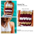 thumbnail image 5 of Sleeveless Halter Neck Tank Tops Summer Vest Color Block Stylish Women Shirt Top, 5 of 5