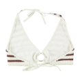 thumbnail image 2 of American Eagle Womens Crochet Stripe Bikini Swim Top, Brown, X-Large, 2 of 2