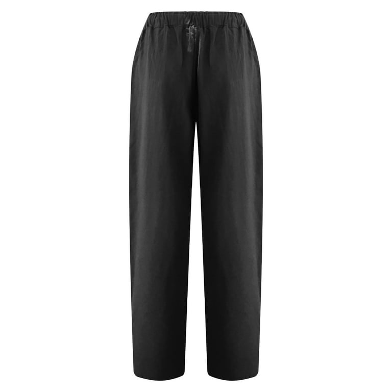 ZZwxWA Black&Friday Deal Womens Pants Straight Casual Elastic