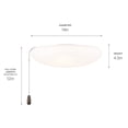 thumbnail image 7 of Kichler Lighting - Accessory - 38W 1 LED Slim Universal Fan Light Kit In Modern, 7 of 7