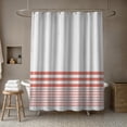 thumbnail image 3 of Creative Products Coral Stripes 71x74 Shower Curtain, 3 of 6