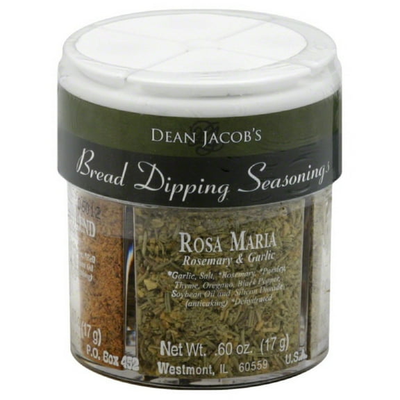 Dean Jacob's Bread Dipping Seasonings, 4 Spice Variety, 2.4oz