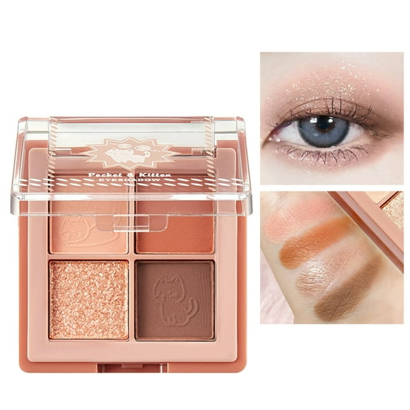 Eye Shadow Palettes Eyeshadow Palettes 4 Shades Of Mattes Pearlescent Neutral Shades Blendable Long Wear Eyeshadow Palettes Special Offers