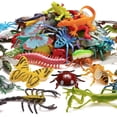 thumbnail image 1 of Set de minibichos falsos de plástico ValeForToy, 73 piezas, para niños, 1 of 7